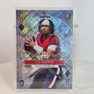 C.J. Stroud Rookie Card King Of Diamonds NFL 2023 Wild Card 5 Card Draw Stacked